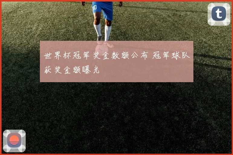 世界杯冠军奖金数额公布 冠军球队获奖金额曝光