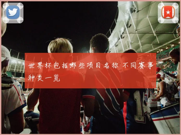世界杯包括哪些项目名称 不同赛事种类一览