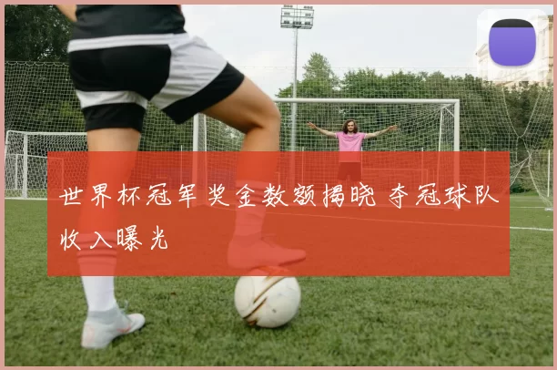 世界杯冠军奖金数额揭晓 夺冠球队收入曝光